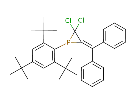 3-Benzhydrylidene-2,2-dichloro-1-(2,4,6-tri-tert-butyl-phenyl)-phosphirane