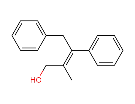 Molecular Structure of 100191-04-6 (2-Buten-1-ol, 2-methyl-3,4-diphenyl-, (2E)-)