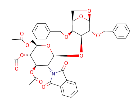1,6-Anhydro-2,4-di-O-benzyl-3-O-(3,4,6-tri-O-acetyl-2-desoxy-2-phthalimido-β-D-glucopyranosyl)-β-D-galactopyranose