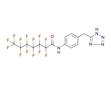 Heptanamide,
2,2,3,3,4,4,5,5,6,6,7,7,7-tridecafluoro-N-[4-(1H-tetrazol-5-ylmethyl)phen
yl]-