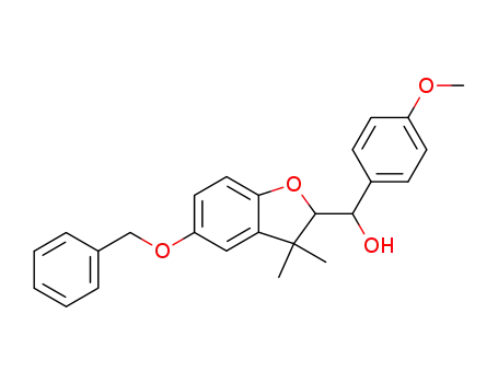 2-Benzofuranmethanol,
2,3-dihydro-a-(4-methoxyphenyl)-3,3-dimethyl-5-(phenylmethoxy)-