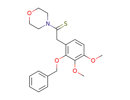 Molecular Structure of 90158-03-5 (Morpholine,
4-[2-[3,4-dimethoxy-2-(phenylmethoxy)phenyl]-1-thioxoethyl]-)