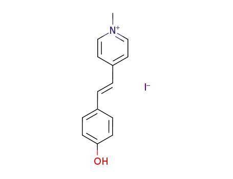 Pyridinium, 4-[(1E)-2-(4-hydroxyphenyl)ethenyl]-1-methyl-, iodide