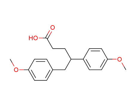 4,5-bis-(p-methoxyphenyl)pentanoic acid