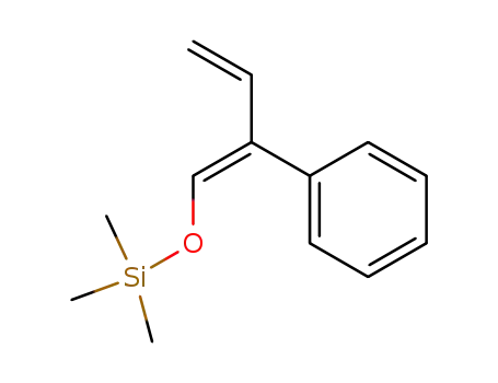 Molecular Structure of 107905-17-9 (1-trimethylsilyloxy-2-phenyl-1,3-butadiene)