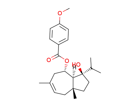 Benzoic acid,4-methoxy-,(3R,3aS,4S,8aR)-1,2,3,3a,4,5,8,8a-octahydro-3-hydroxy-6,8a-dimethyl-3-(1-methylethyl)-4-azulenylester
