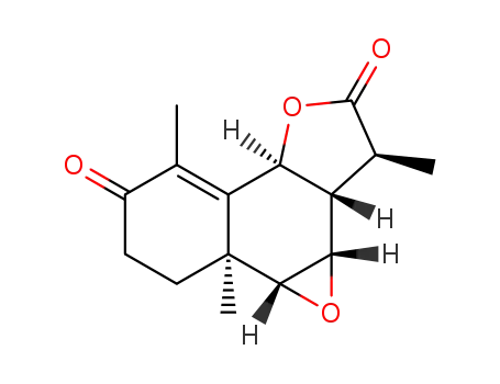 8β,9β-Epoxy-3-oxo-(7αH,6,11βH)-eudesm-4-en-6,12-olide