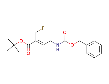 tert-butyl (Z)-4-<(benzyoxycarbonyl)amino>-2-(fluoromethyl)-2-butenoate