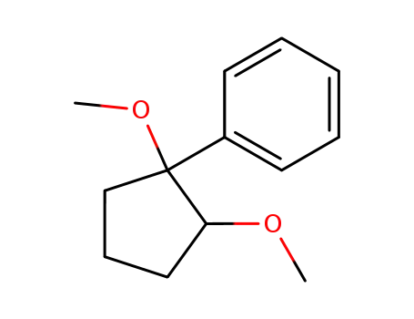 Molecular Structure of 62785-38-0 (Benzene, (1,2-dimethoxycyclopentyl)-)