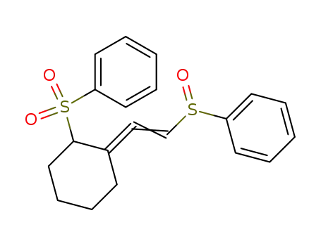 2-<2-(phenylsulfinyl)-ethylidene>-1-(phenylsulfonyl)cyclohexane
