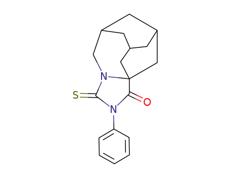 4-Oxo-5-phenyl-5,7-diazatetracyclo<7.3.1.1<sup>3,11</sup>.0<sup>3,7</sup>>tetradecan-6-thione