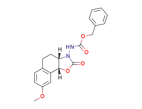 benzyl (3aRS,9bSR)-N-(2,3,3a,4,5,9b-hexahydro-8-methoxy-2-oxonaphth<2.1-d>oxazol-3-yl)carbamate