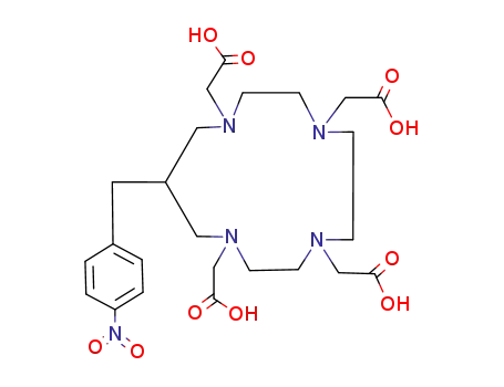 12-(4-nitrobenzyl)-1,4,7,10-tetraazacyclotridecane-1,4,7,10-tetraacetic acid
