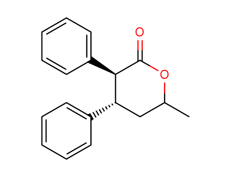 6-methyl-3,4-diphenyl-oxan-2-one cas  80575-30-0