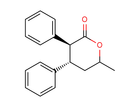 Molecular Structure of 80575-30-0 ((3S,4S,6S)-6-methyl-3,4-diphenyltetrahydro-2H-pyran-2-one)