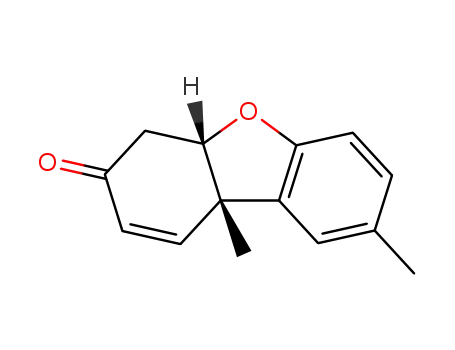Molecular Structure of 15413-34-0 (3(4H)-Dibenzofuranone, 4a,9b-dihydro-8,9b-dimethyl-, cis-)