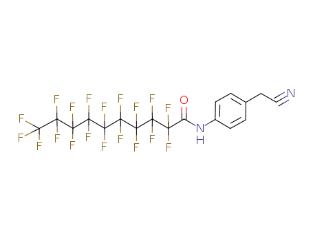 2,2,3,3,4,4,5,5,6,6,7,7,8,8,9,9,10,10,10-Nonadecafluoro-decanoic acid (4-cyanomethyl-phenyl)-amide