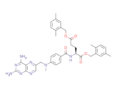 (S)-2-{4-[(2,4-Diamino-pteridin-6-ylmethyl)-methyl-amino]-benzoylamino}-pentanedioic acid bis-(2,5-dimethyl-benzyl) ester