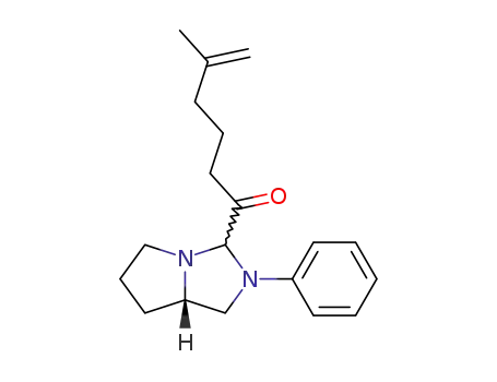 5-methyl-1-((7a<i>S</i>)-2-phenyl-(7a<i>r</i>)-hexahydro-pyrrolo[1,2-<i>c</i>]imidazol-3ξ-yl)-hex-5-en-1-one