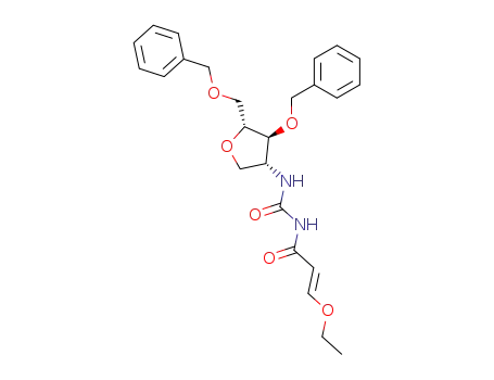 (2R)-1,4-anhydro-3,5-di-O-benzyl-2-deoxy-2-<N-(3-ethoxyacryloyl)ureido>-D-arabitol