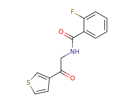 Benzamide, 2-fluoro-N-[2-oxo-2-(3-thienyl)ethyl]-