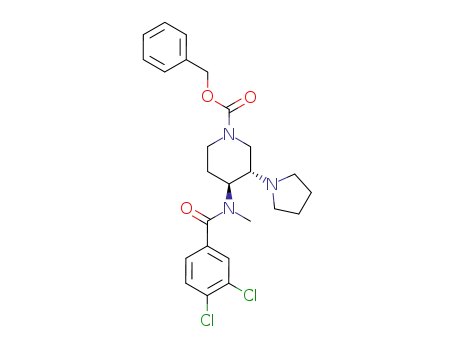1-(Carbobenzyloxy)-trans-4-(N-methyl-3',4'-dichlorobenzamido)-3-pyrrolidinylpiperidine