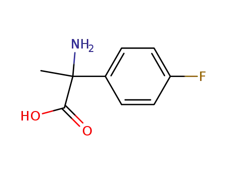 Molecular Structure of 312-44-7 (2-AMINO-2-(4-FLUORO-PHENYL)-PROPIONIC ACID)