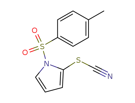 Molecular Structure of 89597-62-6 (Thiocyanic acid, 1-[(4-methylphenyl)sulfonyl]-1H-pyrrol-2-yl ester)