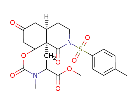 1H-Pyrido[3,4-f][1,3]benzoxazepine-11-carboxylic acid,
dodecahydro-10-methyl-2-[(4-methylphenyl)sulfonyl]-1,6,9-trioxo-,
methyl ester