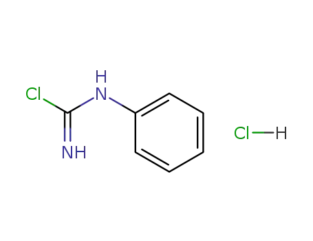 Molecular Structure of 74478-77-6 (Carbamimidic chloride, phenyl-, monohydrochloride)
