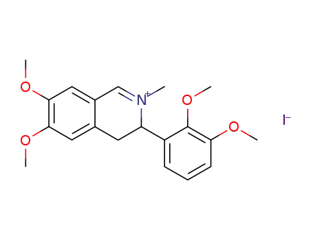 Isoquinolinium,3-(2,3-dimethoxyphenyl)-3,4-dihydro-6,7-dimethoxy-2-methyl-, iodide