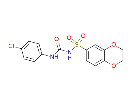 1,4-Benzodioxin-6-sulfonamide,
N-[[(4-chlorophenyl)amino]carbonyl]-2,3-dihydro-