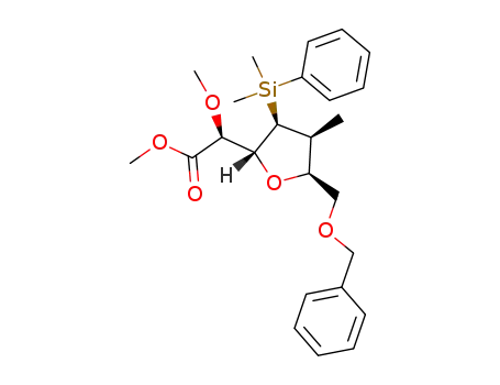 (S)-[(2R,3S,4S,5S)-5-Benzyloxymethyl-3-(dimethyl-phenyl-silanyl)-4-methyl-tetrahydro-furan-2-yl]-methoxy-acetic acid methyl ester