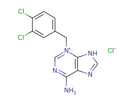 6-amino-3-<(3,4-dichlorophenyl)methyl>-9H-purinium chloride