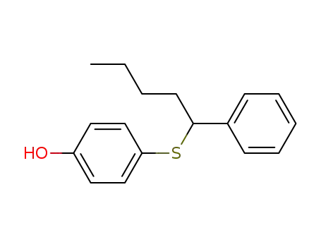 Molecular Structure of 84851-63-8 (1-hydroxy-4-<(1-phenylpentyl)thio>benzene)