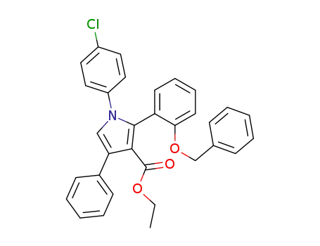 ethyl 1-(4-chlorophenyl)-2-<2-(benzyloxy)phenyl>-4-phenylpyrrole-3-carboxylate
