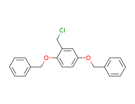 Molecular Structure of 78283-39-3 (1,4-bis(benzyloxy)-2-(chloromethyl)benzene)