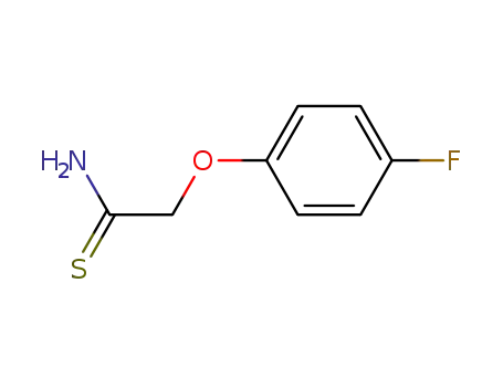 Molecular Structure of 35370-93-5 (2-(4-fluorophenoxy)ethanethioamide)
