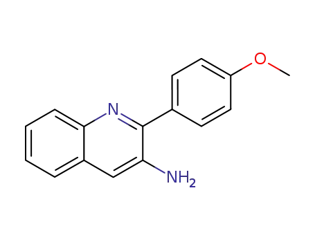 Molecular Structure of 5443-82-3 (2-(4-methoxyphenyl)quinolin-3-amine)
