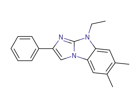 Molecular Structure of 107486-31-7 (9-Ethyl-6,7-dimethyl-2-phenylimidazo<1,2-a>benzimidazole)