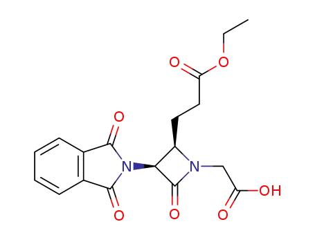 3-[(2R,3S)-1-Carboxymethyl-3-(1,3-dioxo-1,3-dihydro-isoindol-2-yl)-4-oxo-azetidin-2-yl]-propionic acid ethyl ester
