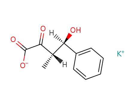threo-4-Hydroxy-3-methyl-2-oxo-4-phenylbutansaeure (Kaliumsalz)