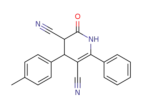 3,5-Pyridinedicarbonitrile,
1,2,3,4-tetrahydro-4-(4-methylphenyl)-2-oxo-6-phenyl-