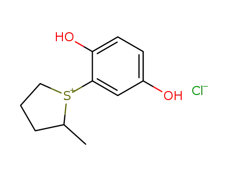 Thiophenium, 1-(2,5-dihydroxyphenyl)tetrahydro-2-methyl-, chloride