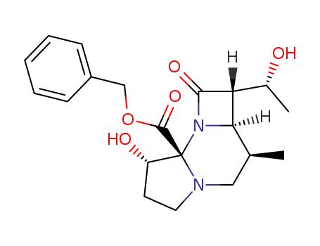 7-<1-(1-hydroxyethyl)>-1-hydroxy-6-methyl-9a-carbobenzoxy-8-oxoazetidino<1,2-c>perhydropyrrolo<1,2-a>pyrimidine