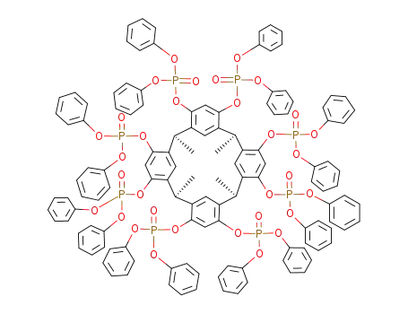 Molecular Structure of 160399-36-0 ([TETRA(DIPHENOXYPHOSPHORYL)!TETRA-METHYLCALIX[4!RESORCINOLARENE, 98)