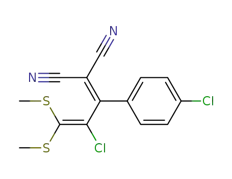 Propanedinitrile,
[2-chloro-1-(4-chlorophenyl)-3,3-bis(methylthio)-2-propenylidene]-