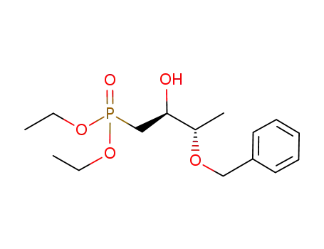 Molecular Structure of 144911-95-5 (Diethyl (2R,3S)-3-(benzyloxy)-2-hydroxybutanephosphonate)