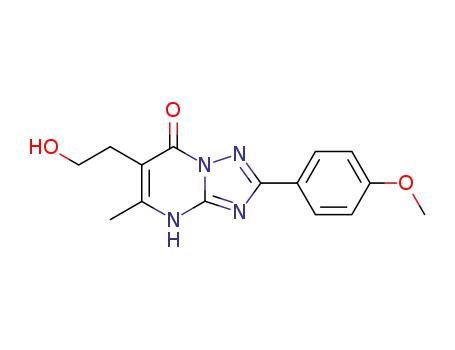 [1,2,4]Triazolo[1,5-a]pyrimidin-7(1H)-one,
6-(2-hydroxyethyl)-2-(4-methoxyphenyl)-5-methyl-