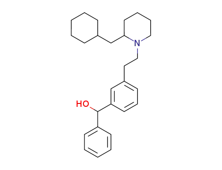 Benzenemethanol,
3-[2-[2-(cyclohexylmethyl)-1-piperidinyl]ethyl]-a-phenyl-